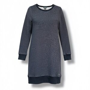 Roots Long Sleeve Cabin Core Charcoal Grey Pullover Sweatshirt Dress Size XSmall